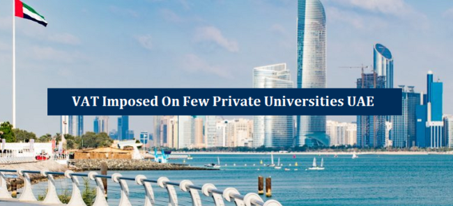 VAT Imposed Few Private Universities