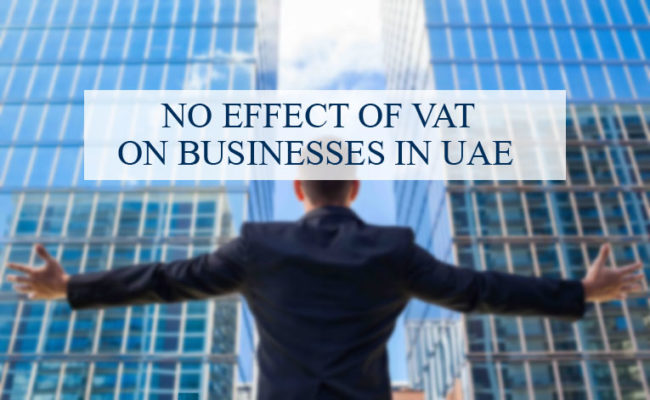 No effect VAT on businesses