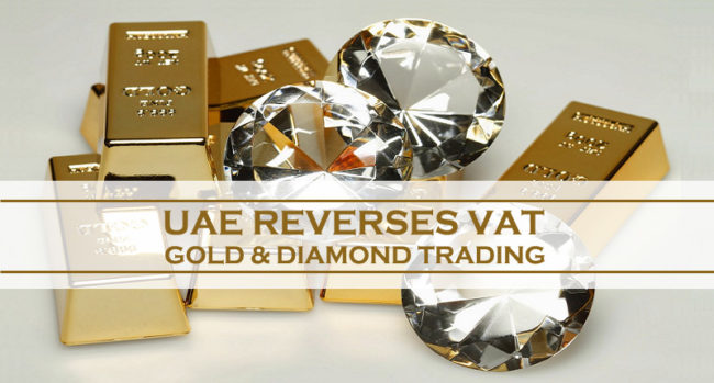 UAE Reverses VAT On Gold & Diamond Trading