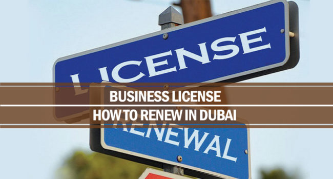 Renew business license Dubai